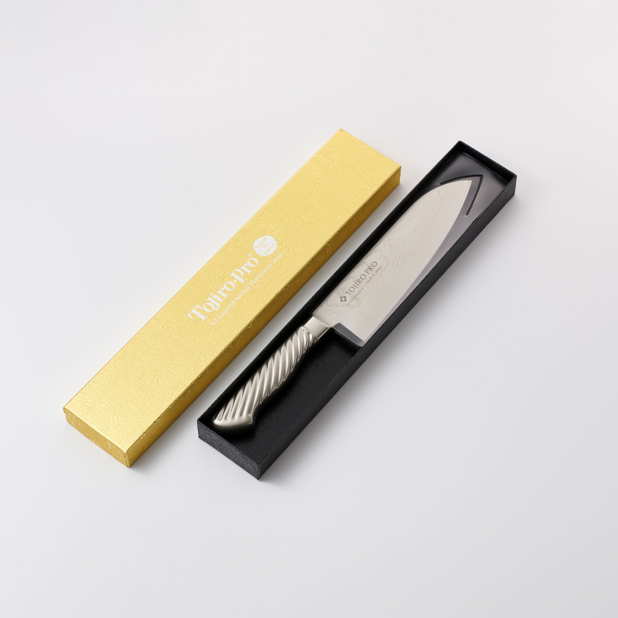 TOJIRO PRO ニッケルダマスカス鋼 三徳 170mm