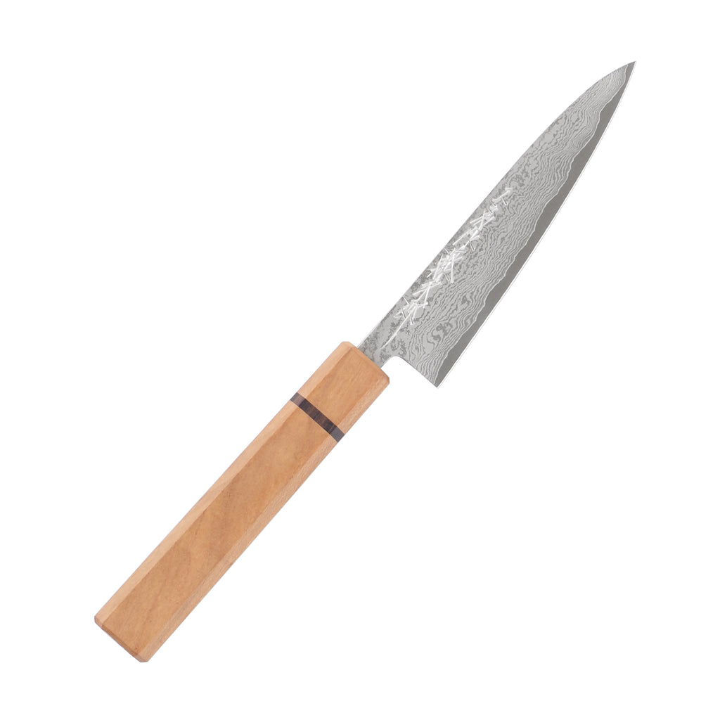 【職人の逸品】藤次郎 アトリエ 和包丁 ペティナイフ 120mm（サクラ・磨き仕上げ）