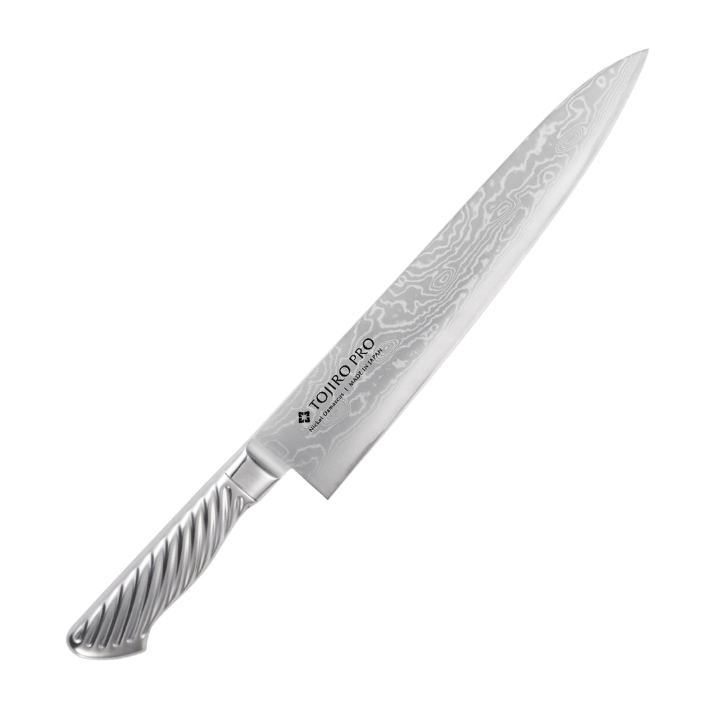 TOJIRO PRO ニッケルダマスカス鋼 牛刀 270mm（F-1034）、燕三条製包の全体画像