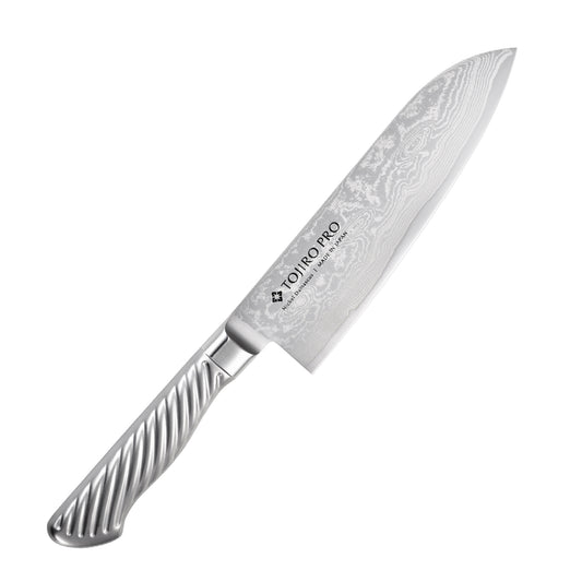 TOJIRO PRO ニッケルダマスカス鋼 三徳 170mm
