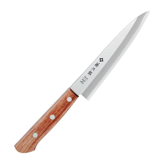 ＜直営店限定＞藤次郎 BASIC ペティナイフ 135mm (茶合板仕様)