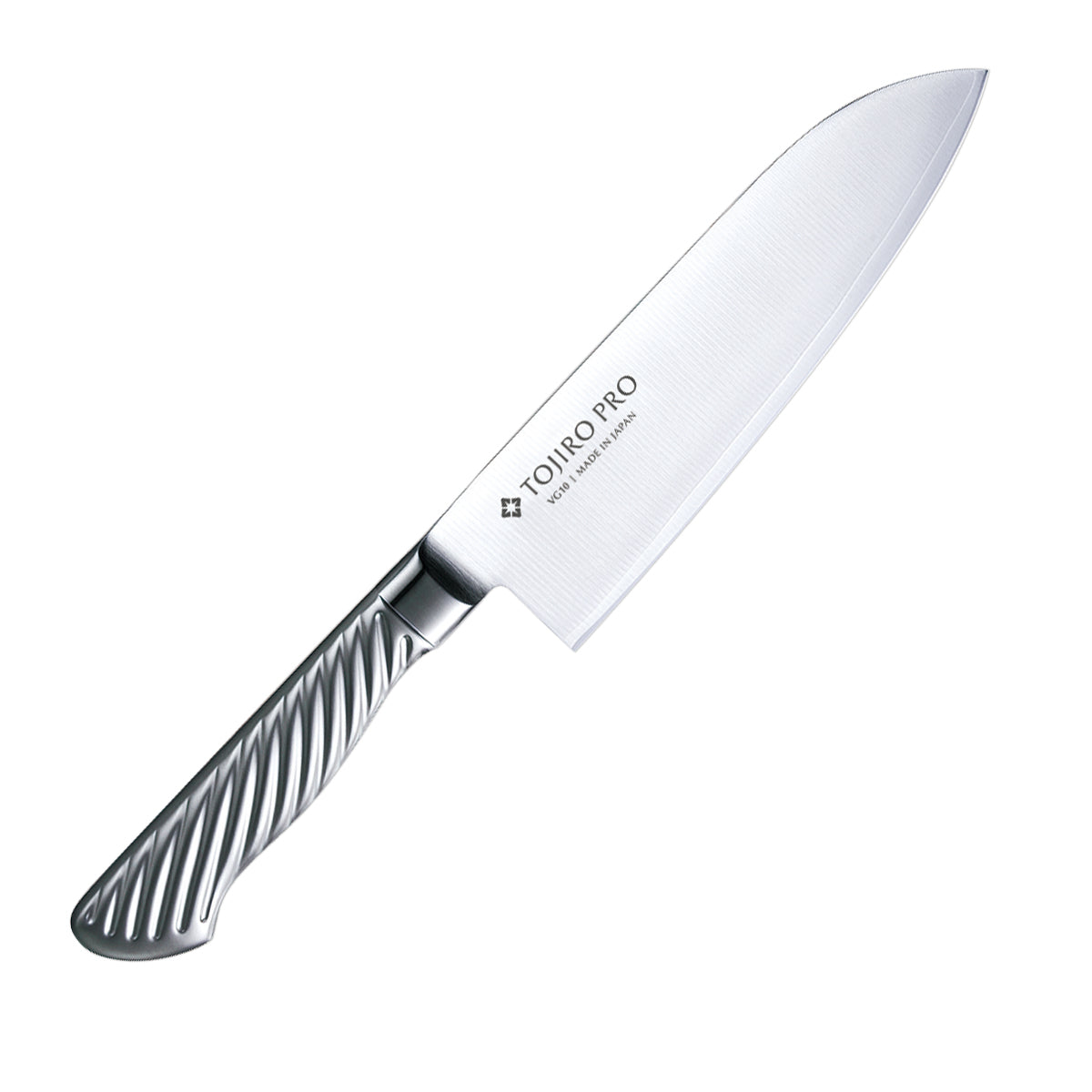 藤次郎 TOJIRO PRO 三徳 170mmの全体画像。型番：F-895。燕三条製包丁。