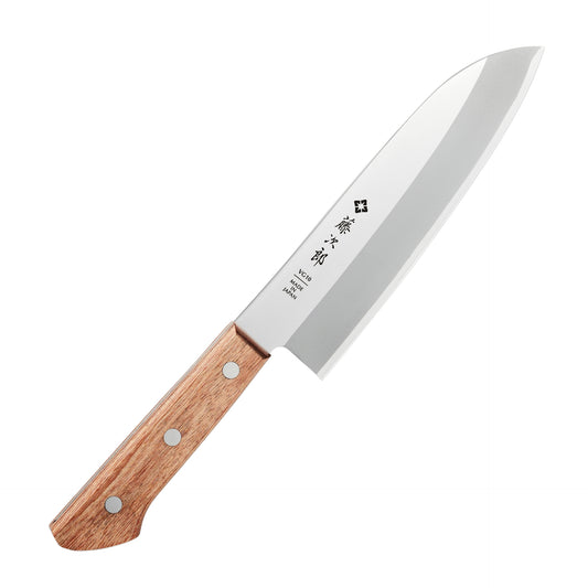 ＜直営店限定＞藤次郎 BASIC 三徳 170mm (茶合板仕様)