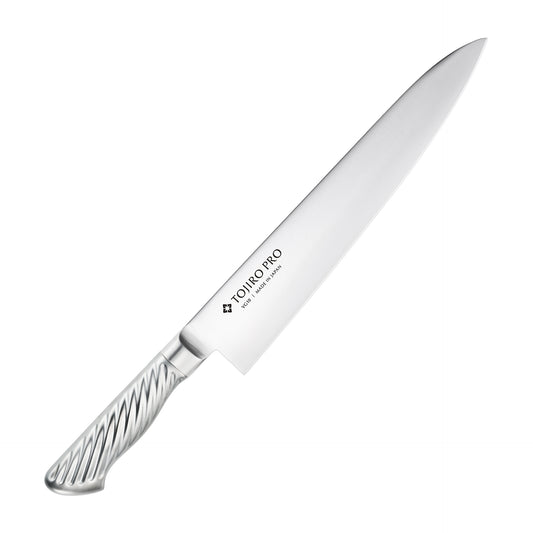 藤次郎 TOJIRO PRO 牛刀 270mmの全体画像。型番：F-891。燕三条製包丁。