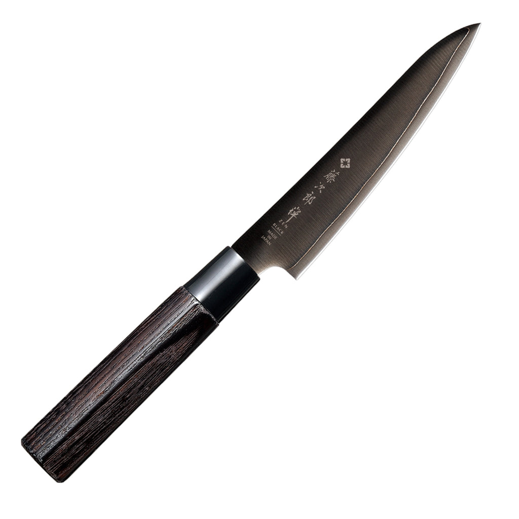 藤次郎 禅 BLACK パーリングナイフ 130mm